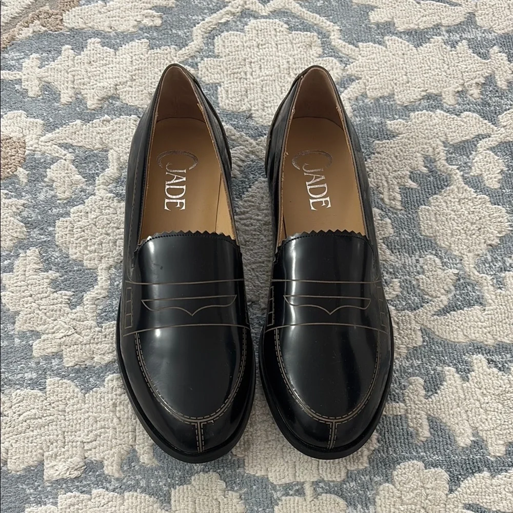 Cjade Black Penny Loafer Flats Size 7.5 NEW
